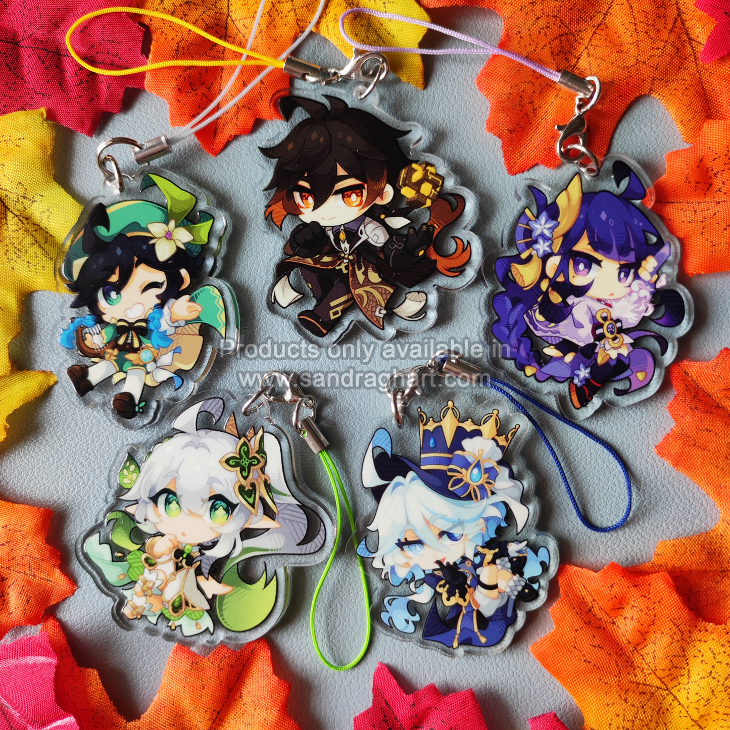 Genshin Archons Acrylic Charms