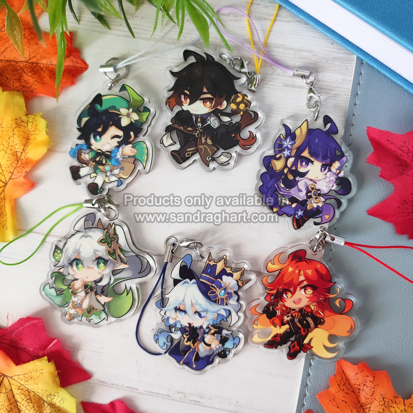 Genshin Archons Acrylic Charms