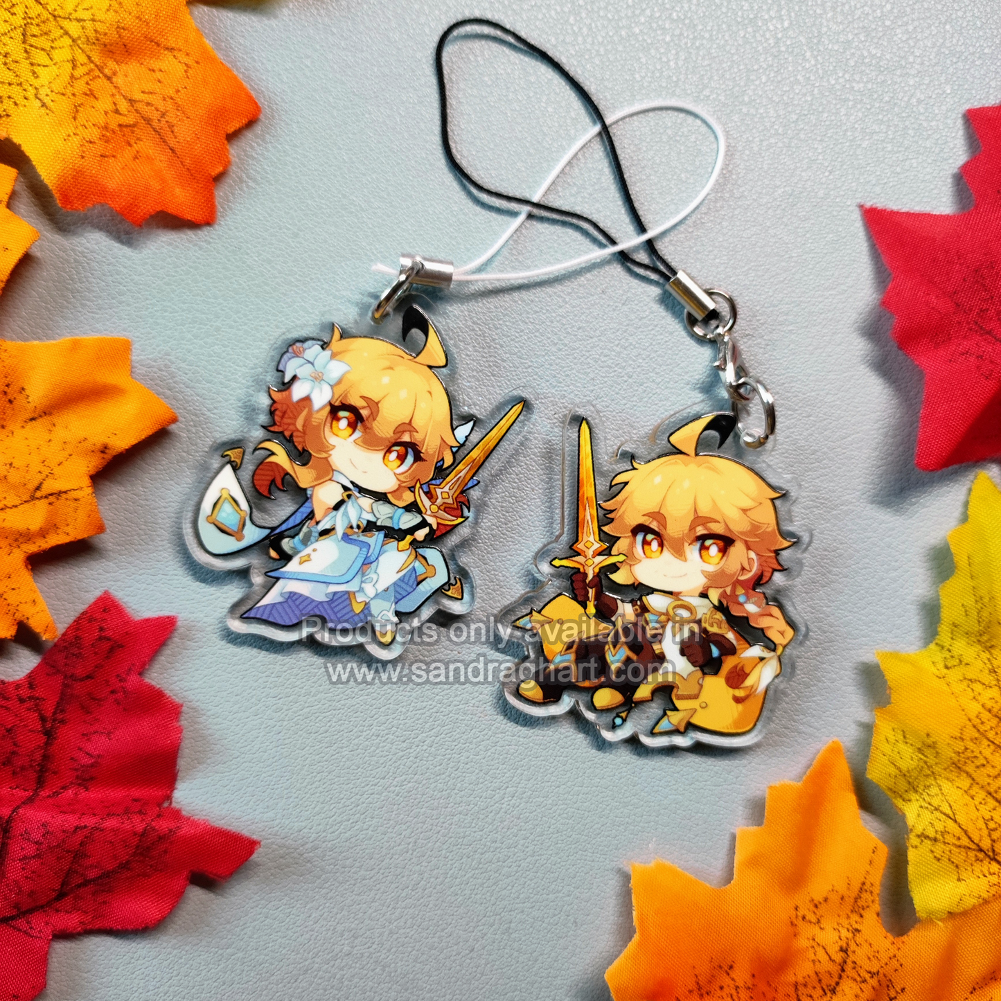 Genshin Travelers Acrylic Charms