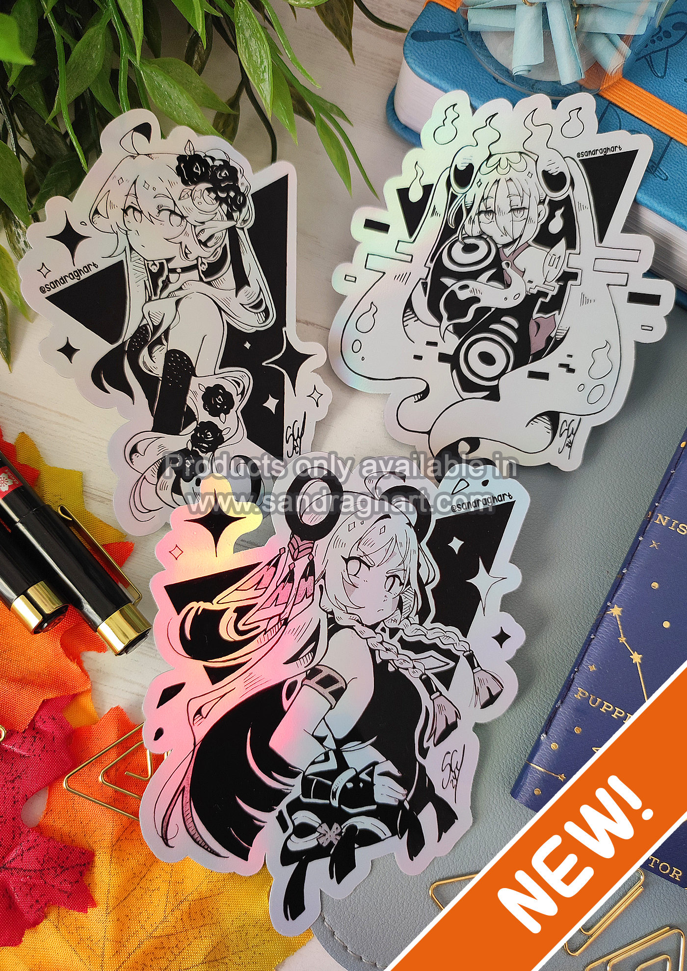 Holo Ink Big Stickers