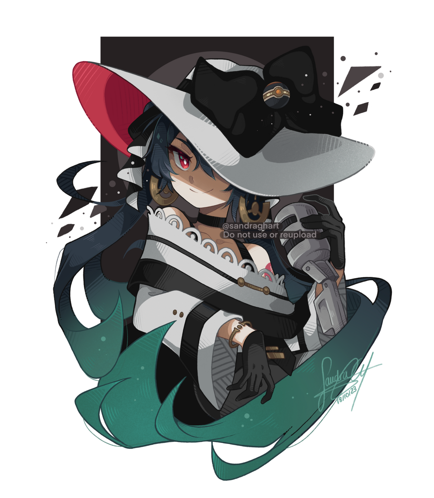 Dark Miku A5 Print