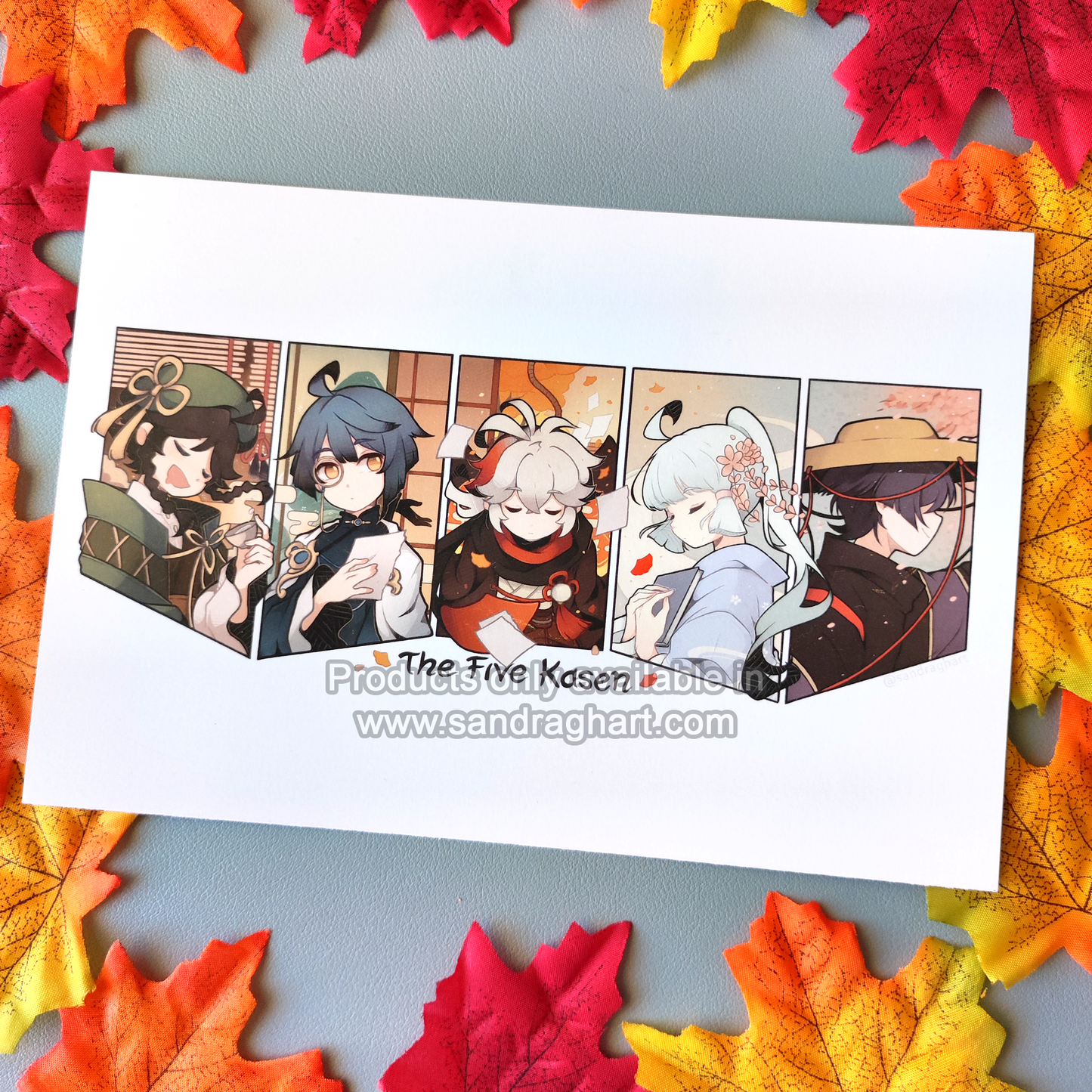 Five Kasen A5 Print