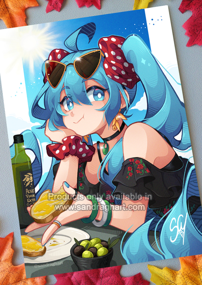 Andalusian Miku A5 Print