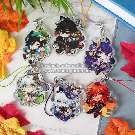 Genshin Archons Acrylic Charms