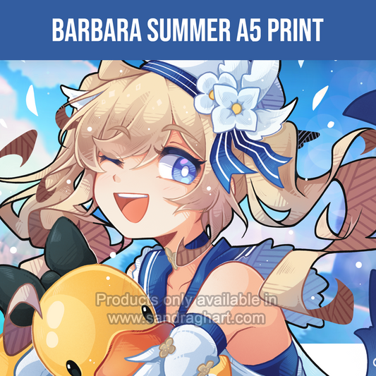 Barbara Summer A5 Print
