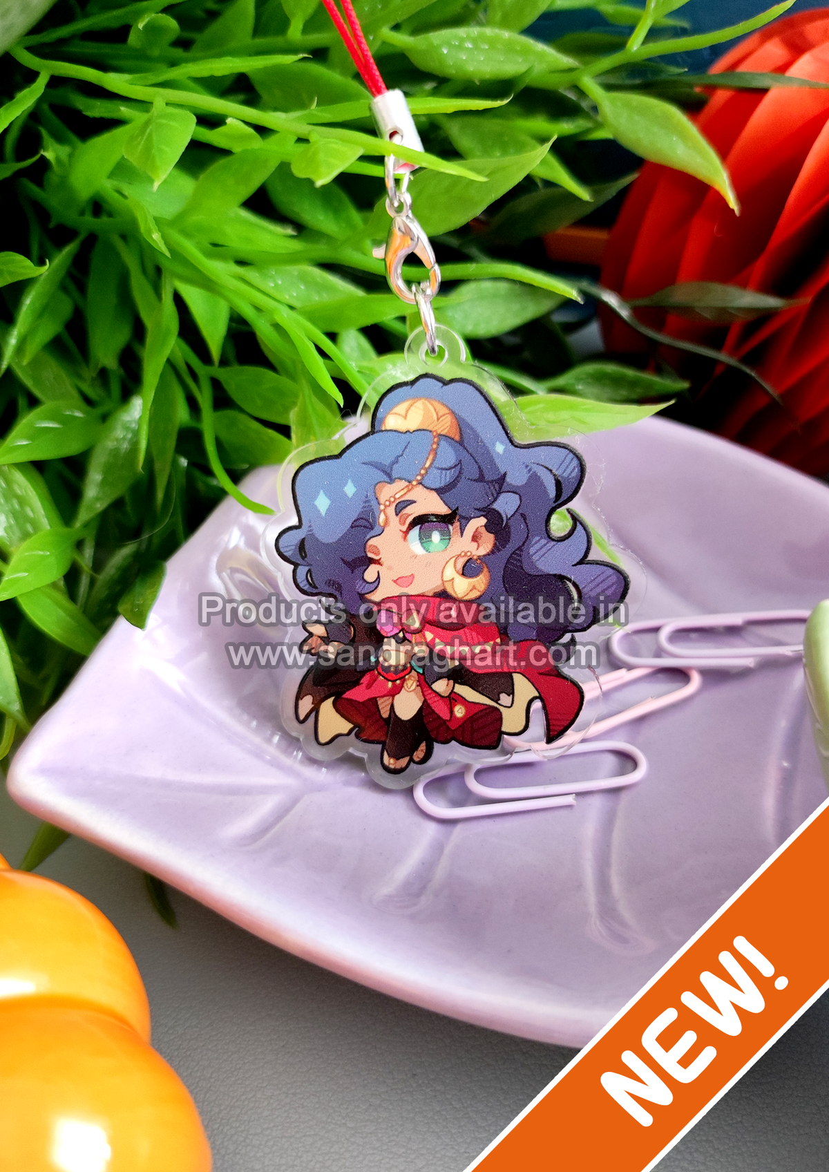 Leda Acrylic Charm