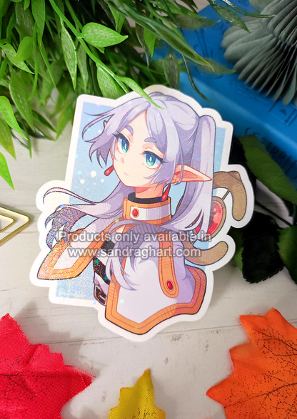 Frieren Holo Big Sticker