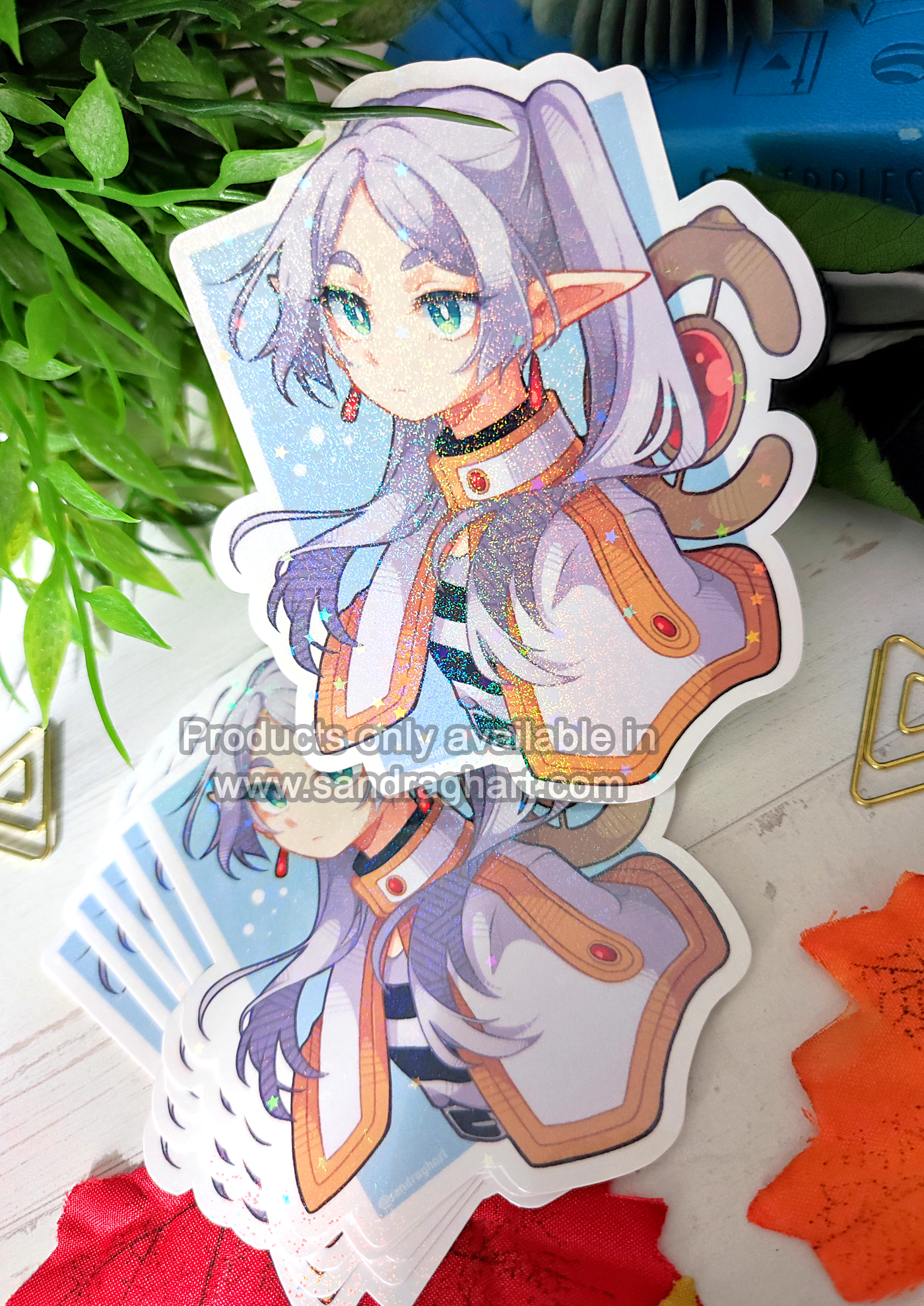 Frieren Holo Big Sticker