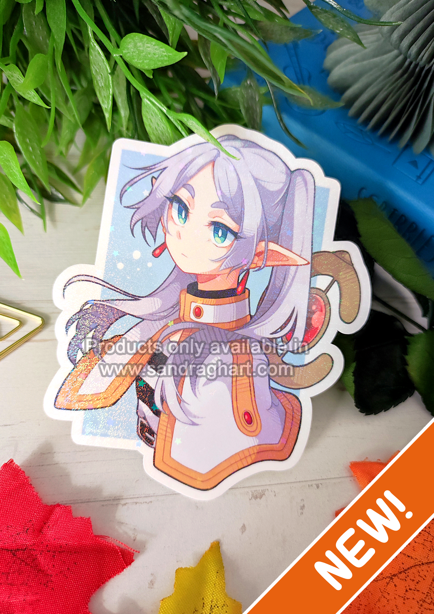 Frieren Holo Big Sticker