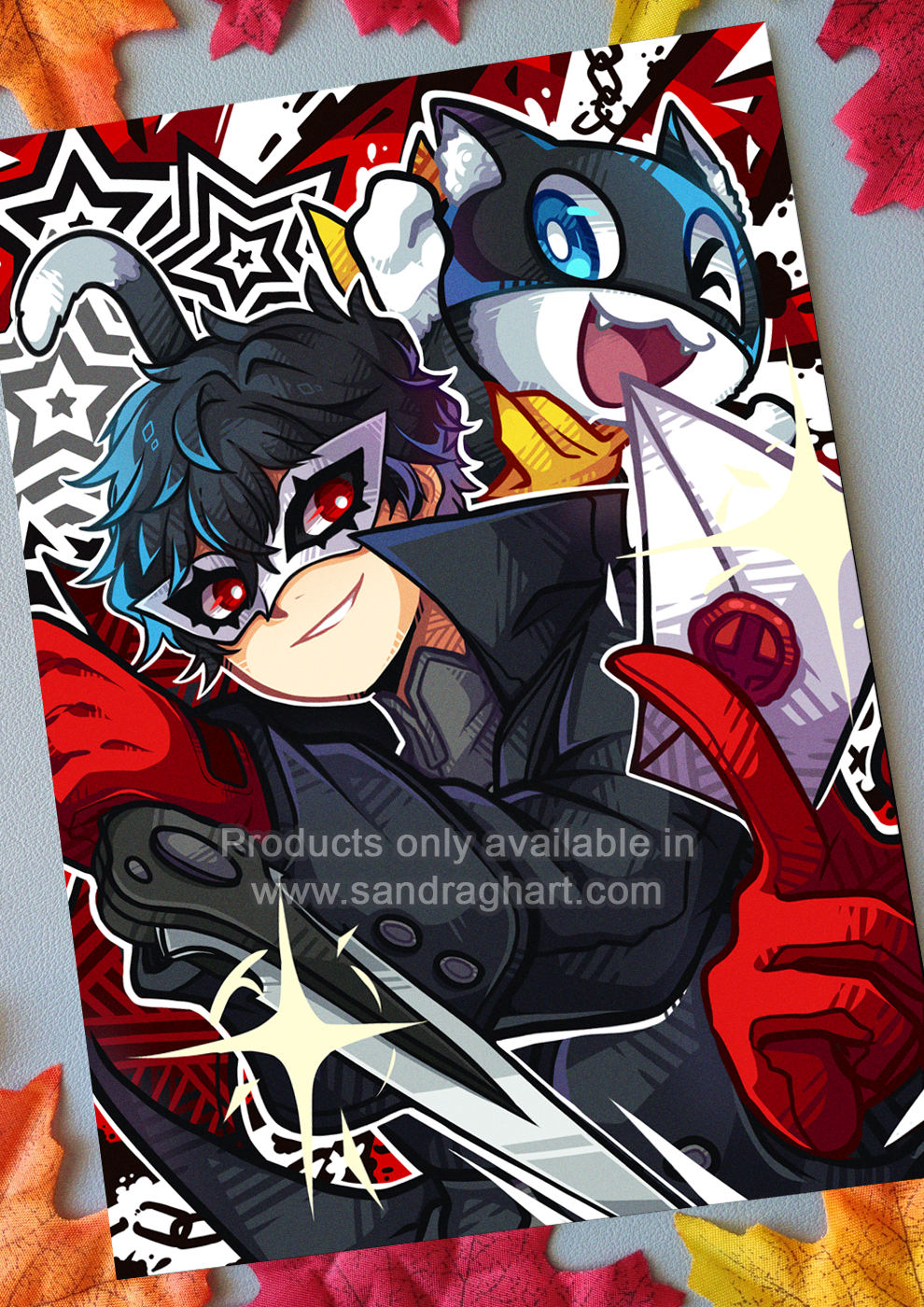 Joker and Mona A5 Print