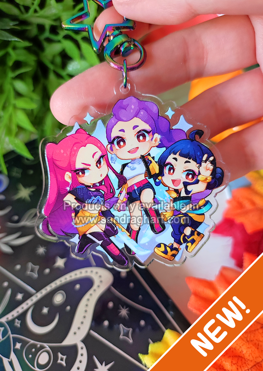 KPOP Demon Hunters Acrylic Charm