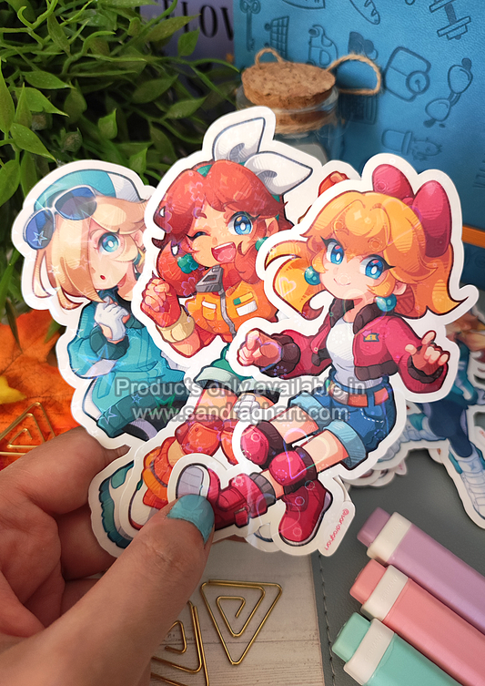 MKW Ladies Holo Big Stickers