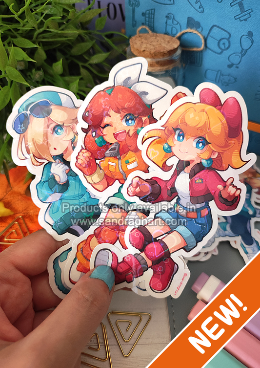 MKW Ladies Holo Big Stickers