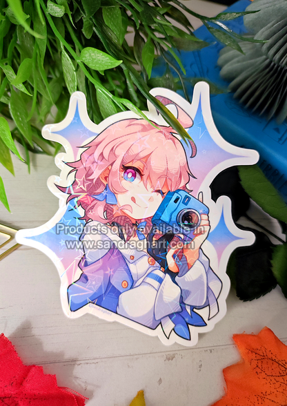 March 7th Holo Big Sticker