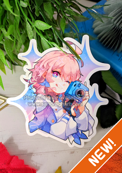 March 7th Holo Big Sticker