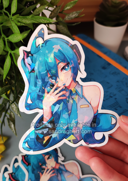 Miku Holo Big Sticker