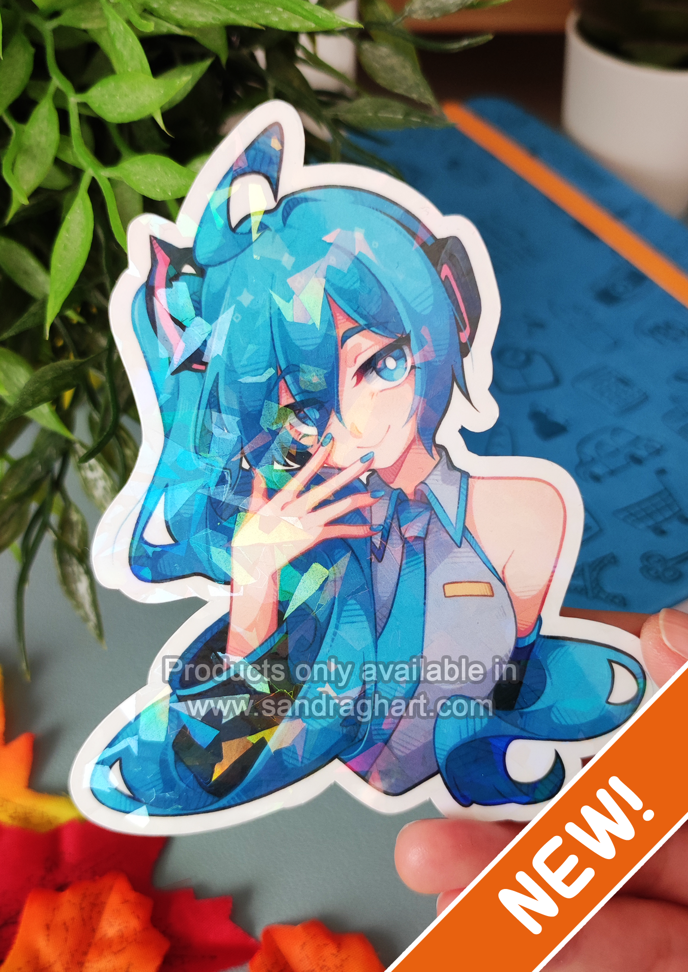 Miku Holo Big Sticker