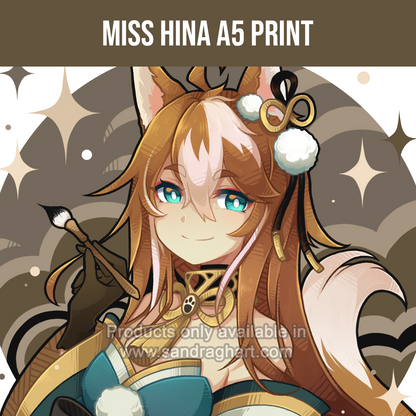 Miss Hina A5 Print