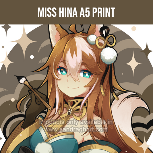 Miss Hina A5 Print