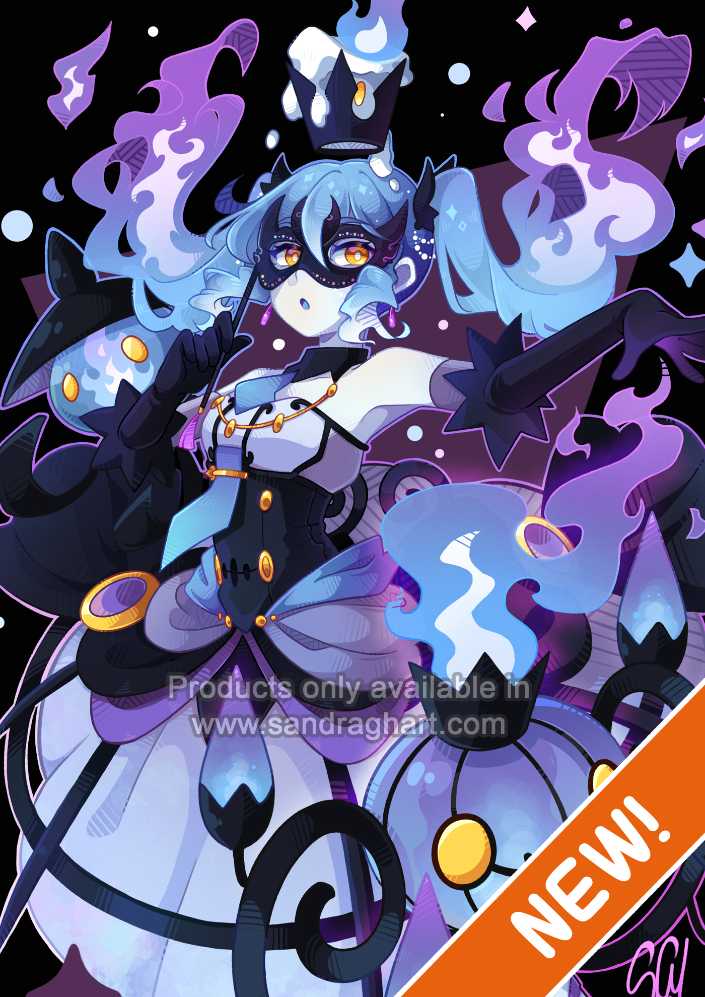 Miku Chandelure A5 Print