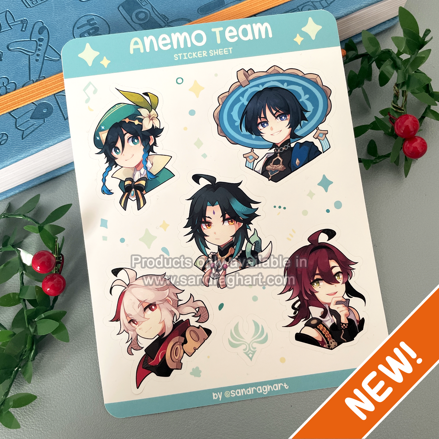 Anemo Team Sticker Sheet